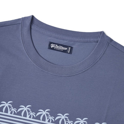 Men's Wave Print Jersey Print Tee - Giordano