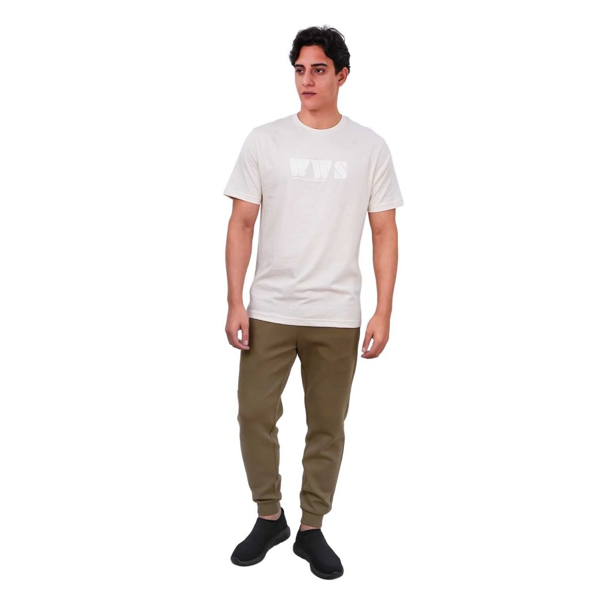 Men's World Without Strangers Print Tee - Slim Fit, Crew Neck, Cotton - Giordano