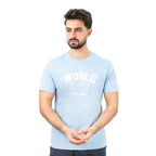 Men's World Without Strangers Print Tee - Slim Fit, Crew Neck, Cotton S - Shop Giordano