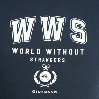 Men's World Without Strangers Print Tee - Slim Fit, Crew Neck, Cotton - Giordano