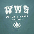 Men's World Without Strangers Print Tee - Slim Fit, Crew Neck, Cotton S - Shop Giordano