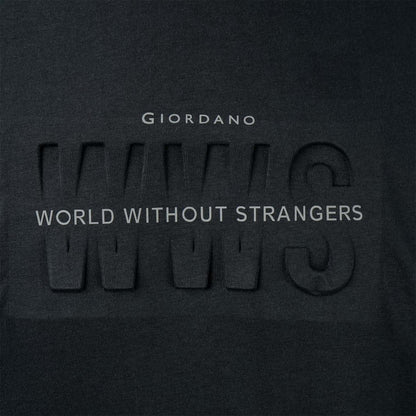 Men's World Without Strangers Print Tee - Slim Fit, Crew Neck, Cotton - Giordano