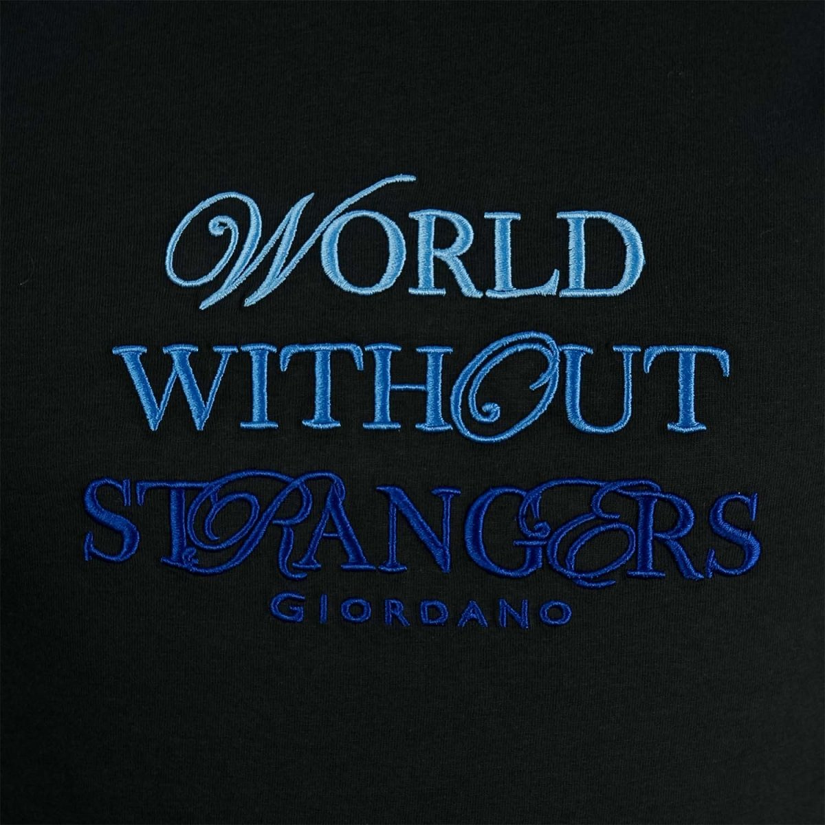 Men's World Without Strangers Print Tee - Slim Fit, Crew Neck, Cotton - Giordano