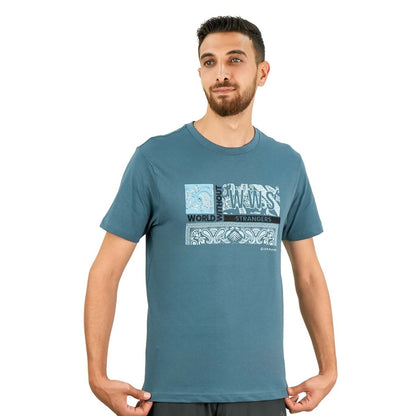 Men's World Without Strangers Print Tee - Slim Fit, Crew Neck, Cotton - Giordano
