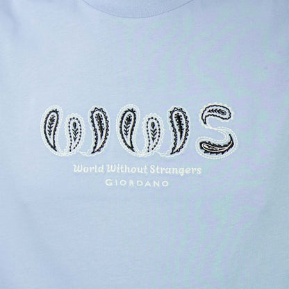 Men's World Without Strangers Print Tee - Slim Fit, Crew Neck, Cotton - Giordano