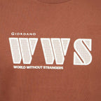Men's World Without Strangers Print Tee - Slim Fit, Crew Neck, Cotton S - Shop Giordano