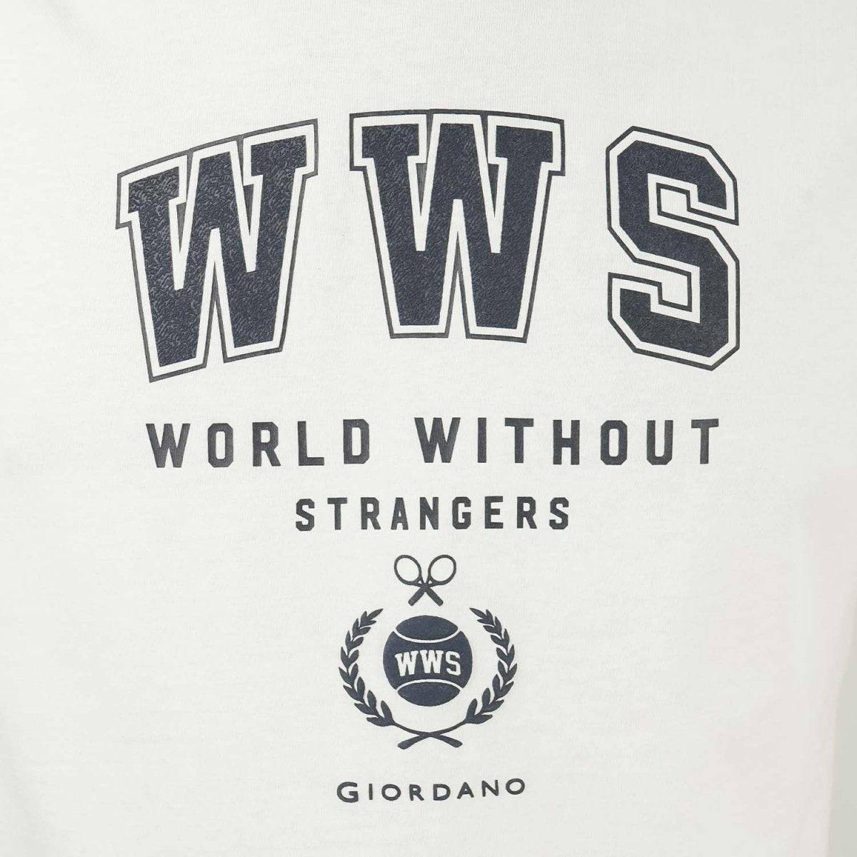 Men's World Without Strangers Print Tee - Slim Fit, Crew Neck, Cotton - Giordano