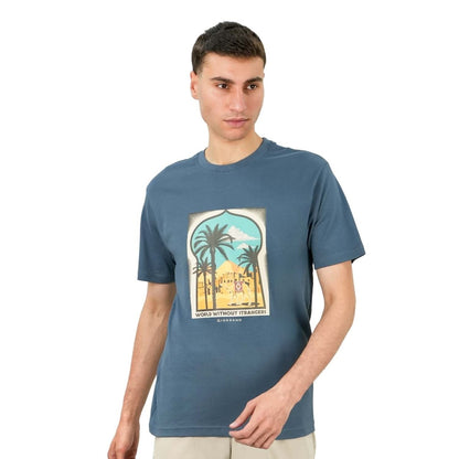 Men's World Without Strangers Print Tee - Slim Fit, Crew Neck, Cotton - Giordano