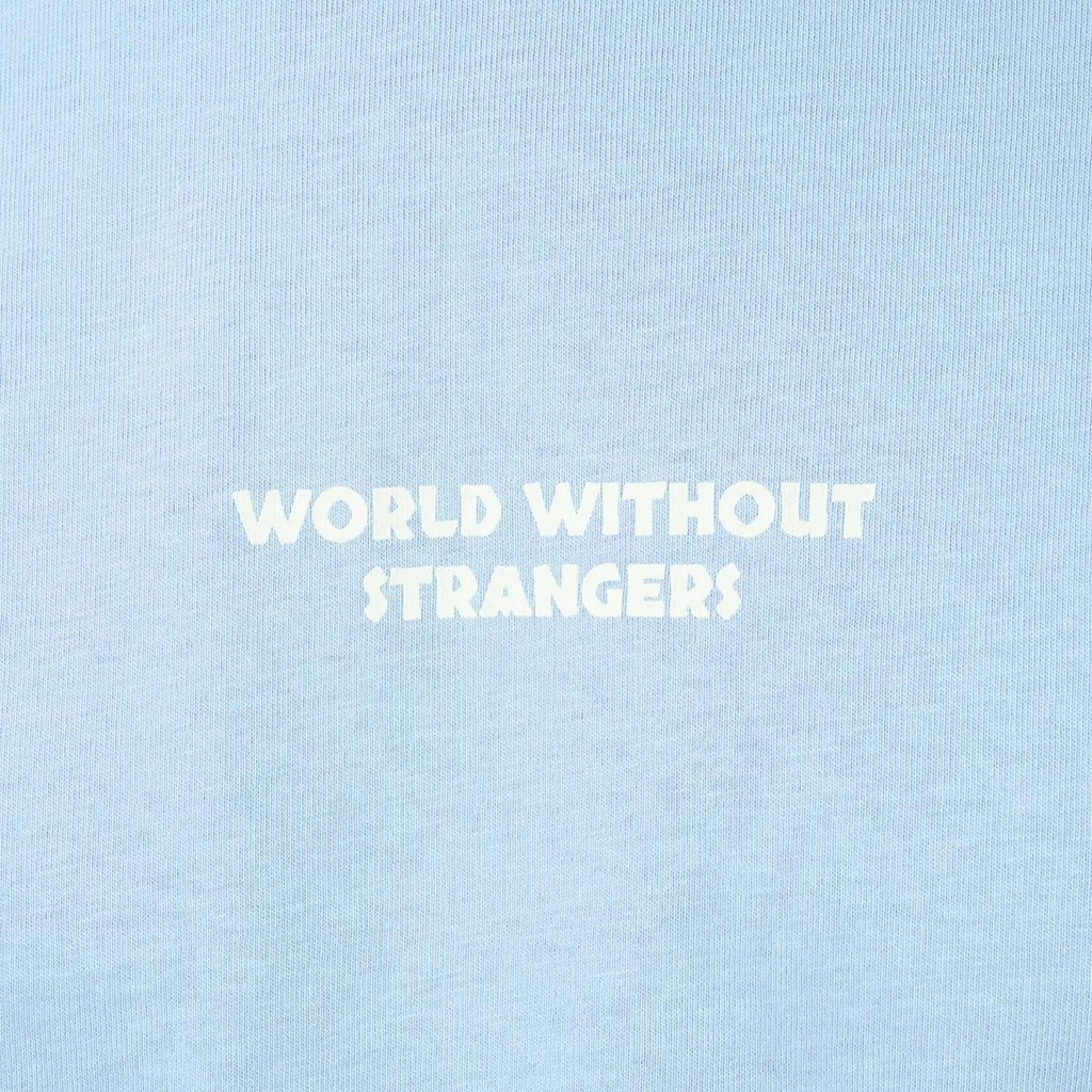 Men's World Without Strangers Print Tee - Slim Fit, Crew Neck, Cotton S - Shop Giordano