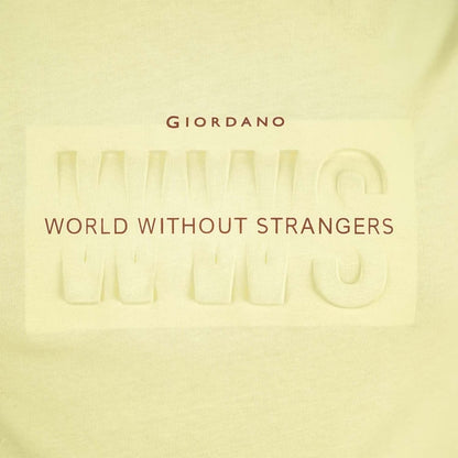 Men's World Without Strangers Print Tee - Slim Fit, Crew Neck, Cotton - Giordano