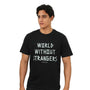 Men's World Without Strangers Print Tee - Slim Fit, Crew Neck, Cotton S - Shop Giordano