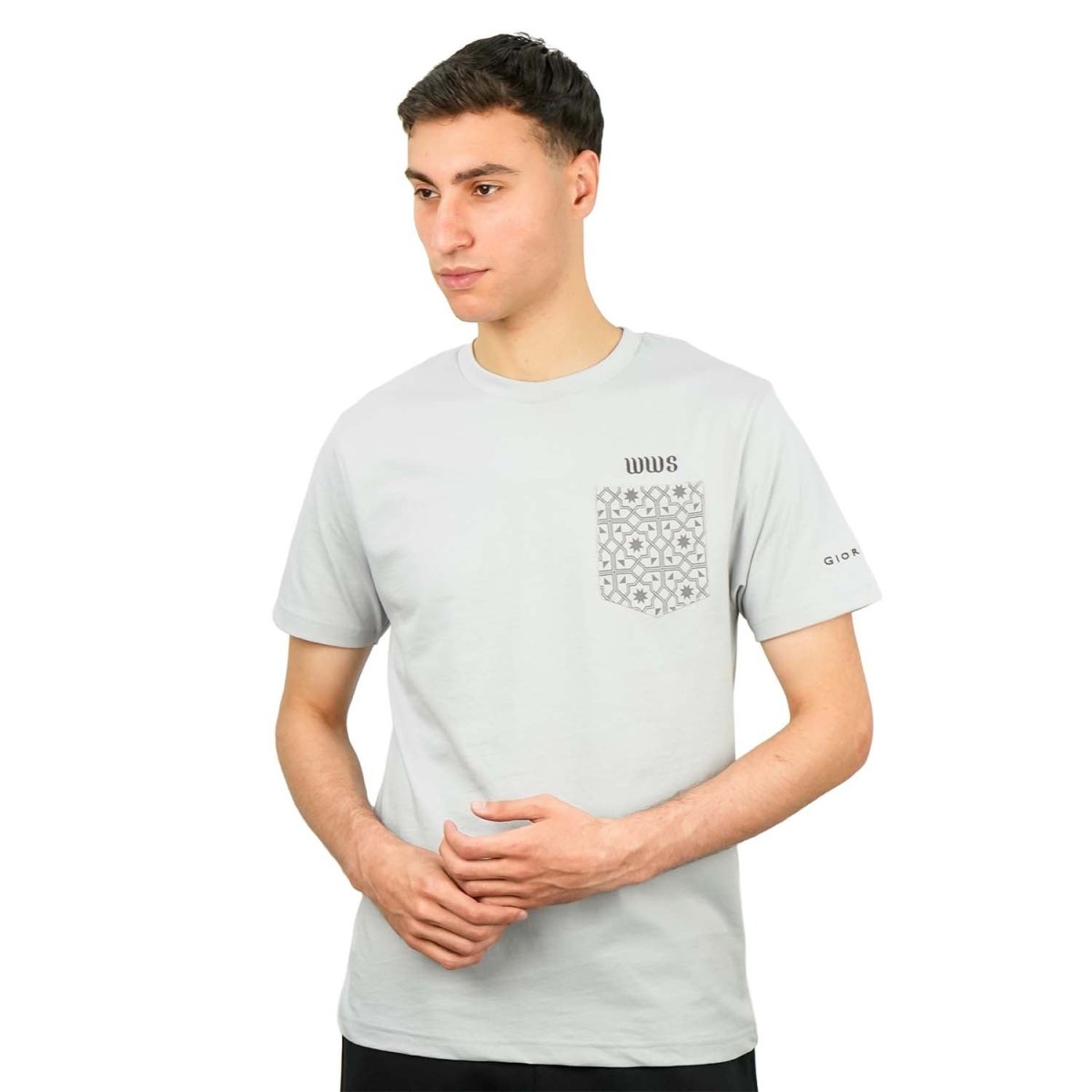 Giordano Men's World Without Strangers Print Tee - Slim Fit, Crew Neck, Cotton - Premium Print Tee
