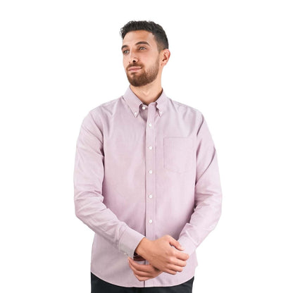 Men's Wrinkle - Free Cotton Oxford Long Sleeve Shirt - Giordano