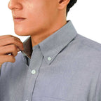 Men's Wrinkle - Free Cotton Oxford Long Sleeve Shirt S - Shop Giordano