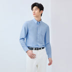 Men's Wrinkle - Free Cotton Oxford Long Sleeve Shirt S - Shop Giordano