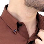 Men's Wrinkle Free Cotton Oxford Short Sleeve Shirt S - Shop Giordano