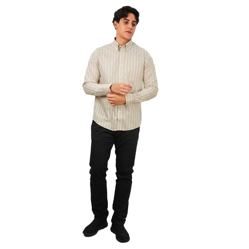 Men's Wrinkle Free Cotton Shirt: Comfort & Style S - Shop Giordano