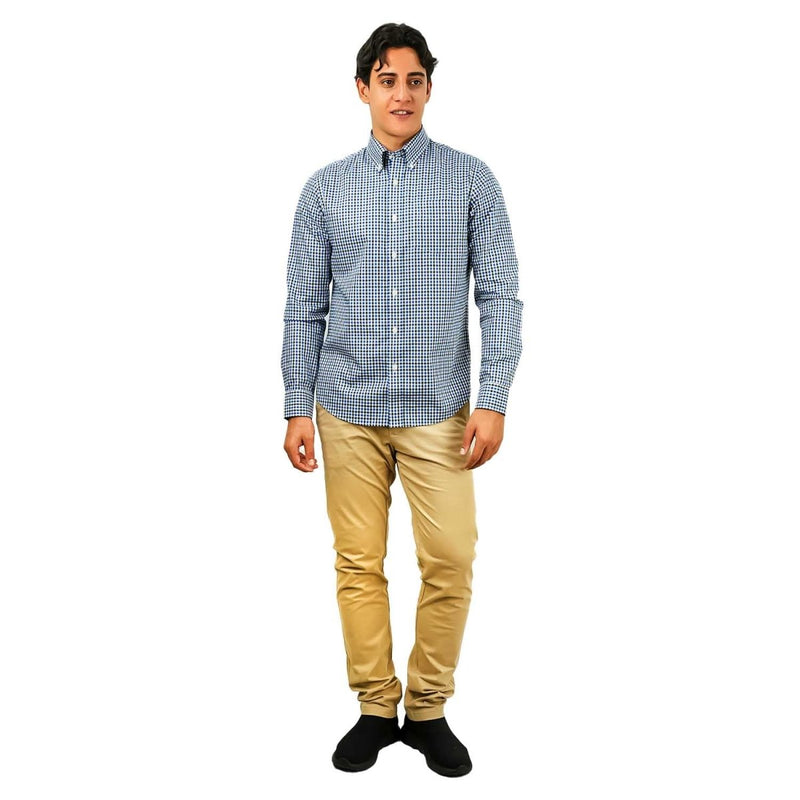 Men's Wrinkle Free Cotton Shirt: Comfort & Style S - Shop Giordano