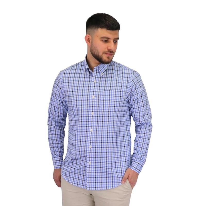 Men's Wrinkle Free Cotton Shirt: Comfort & Style S - Shop Giordano