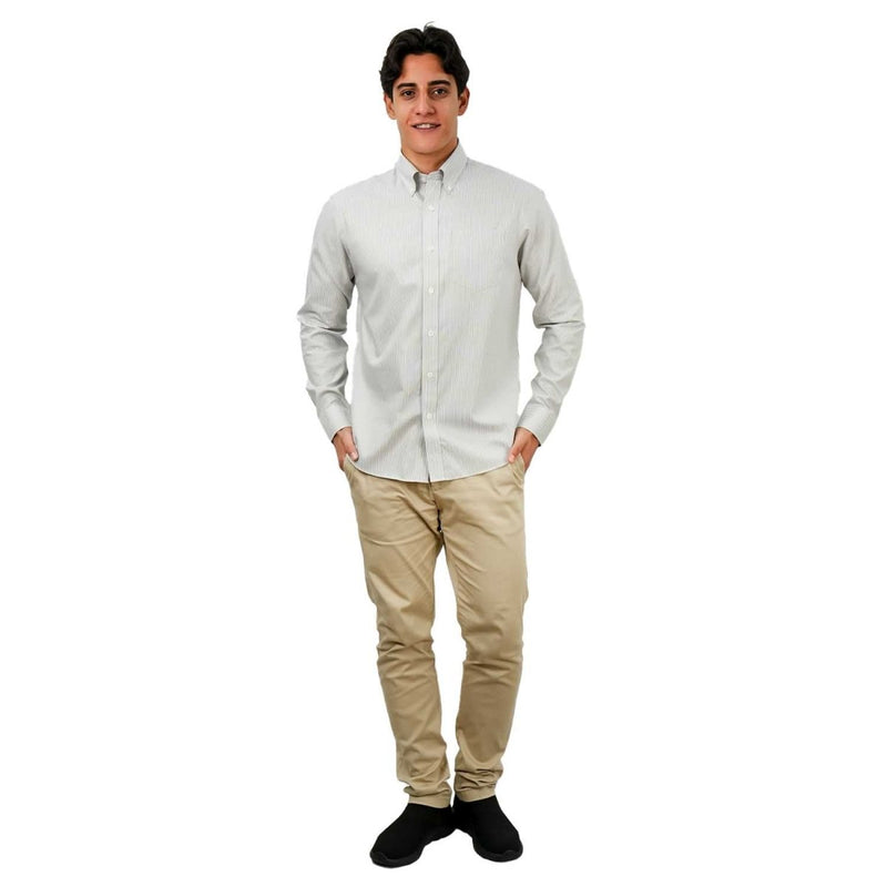 Men's Wrinkle Free Cotton Shirt: Comfort & Style S - Shop Giordano