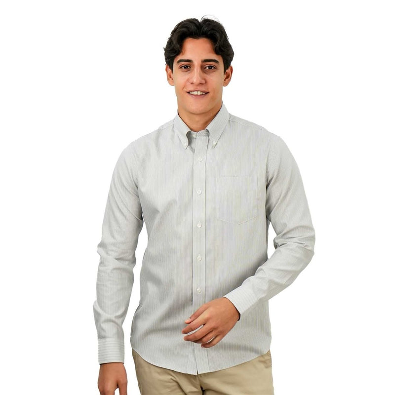 Men's Wrinkle Free Cotton Shirt: Comfort & Style S - Shop Giordano