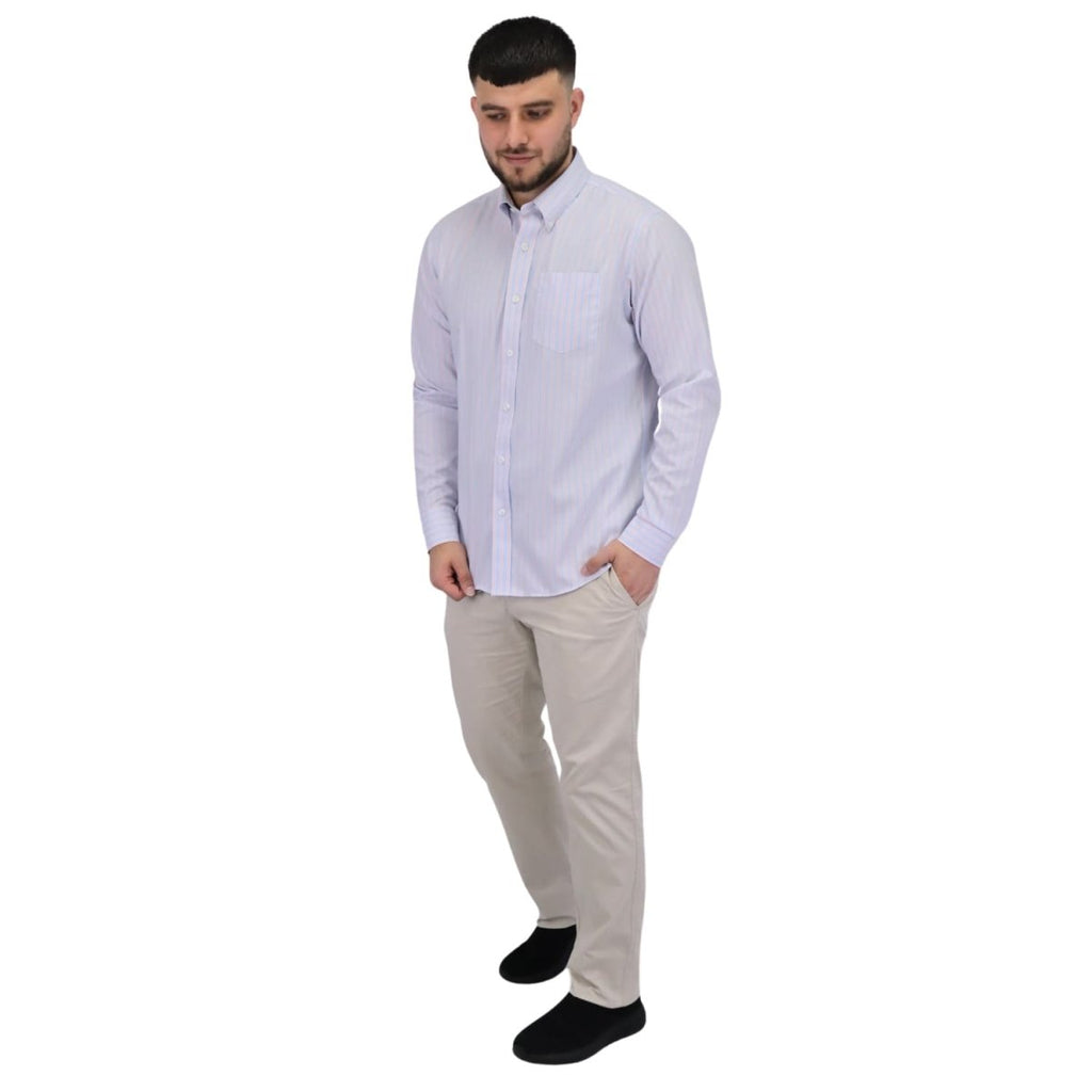 Men's Wrinkle Free Cotton Shirt: Comfort & Style S - Shop Giordano