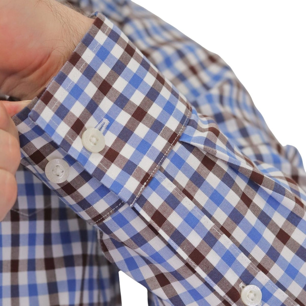 Men's Wrinkle Free Cotton Shirt: Comfort & Style S - Shop Giordano