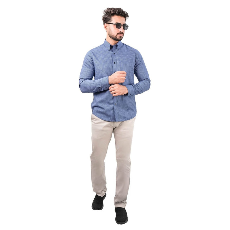 Giordano Men's Wrinkle-Free Long Sleeve Cotton Oxford Shirt - Premium Shirts