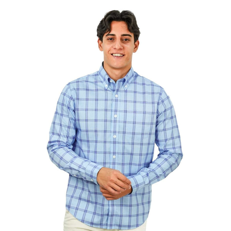 Men's Wrinkle - Free Long Sleeve Cotton Oxford Shirt S - Shop Giordano