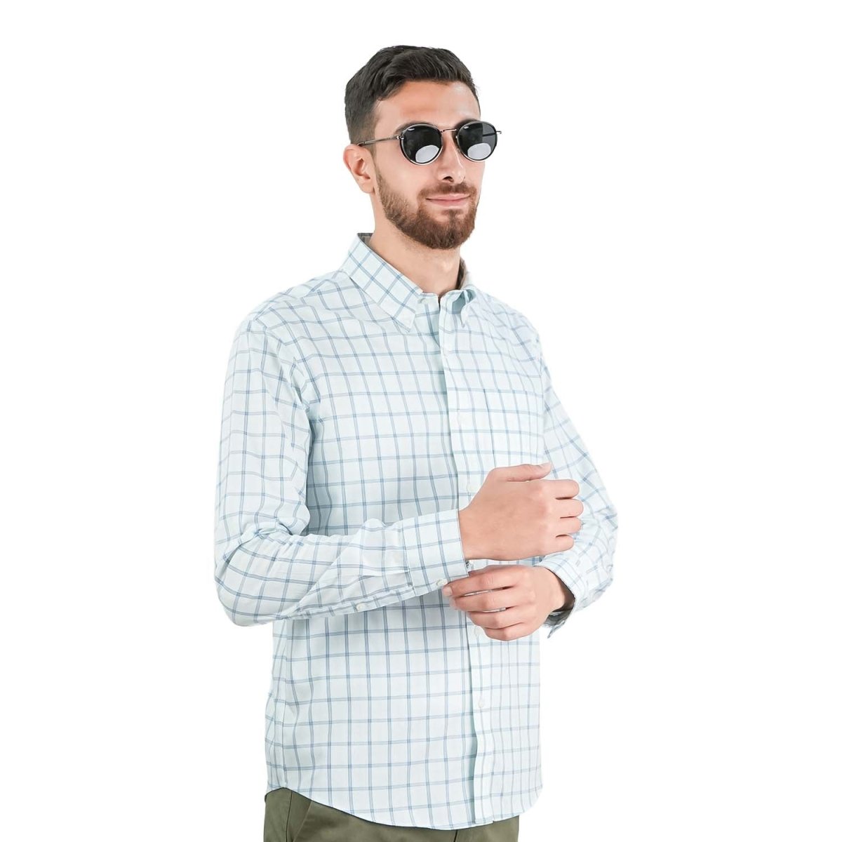 Men's Wrinkle - Free Long Sleeve Cotton Oxford Shirt - Giordano