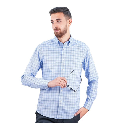 Men's Wrinkle - Free Long Sleeve Cotton Oxford Shirt - Giordano