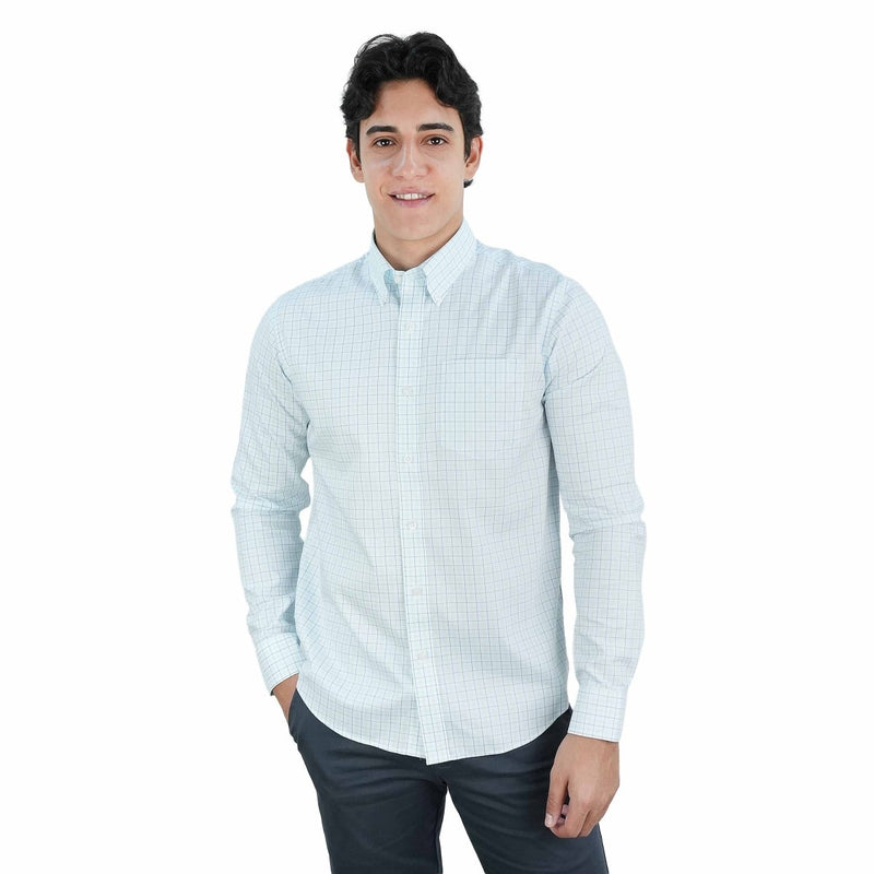 Men's Wrinkle - Free Long Sleeve Cotton Oxford Shirt S - Shop Giordano