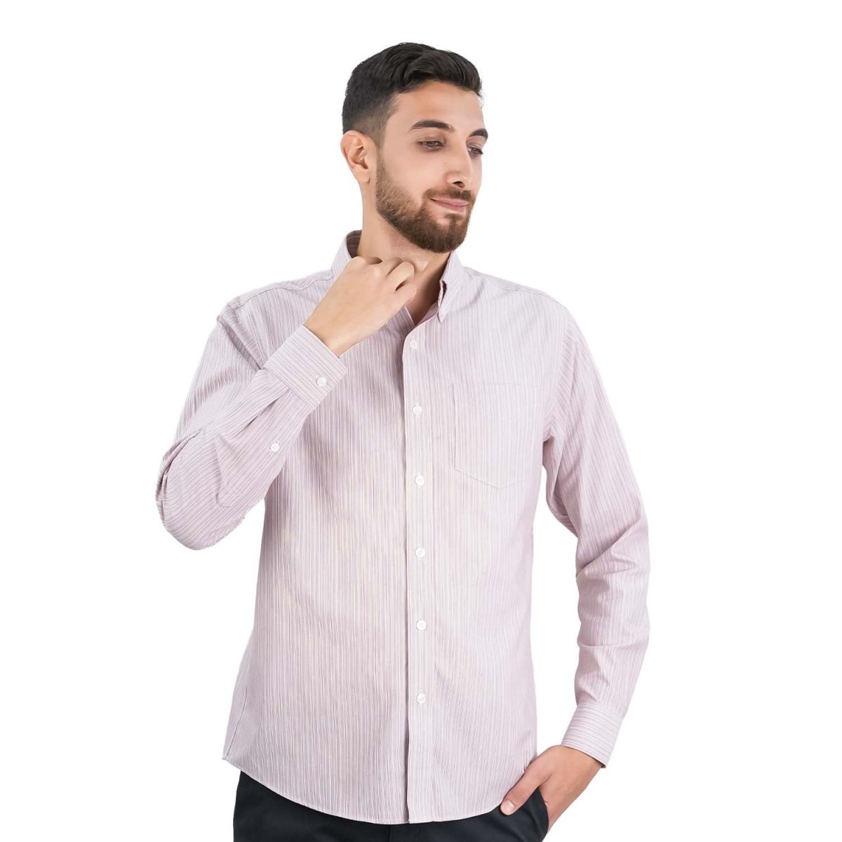 Men's Wrinkle - Free Long Sleeve Cotton Oxford Shirt - Giordano