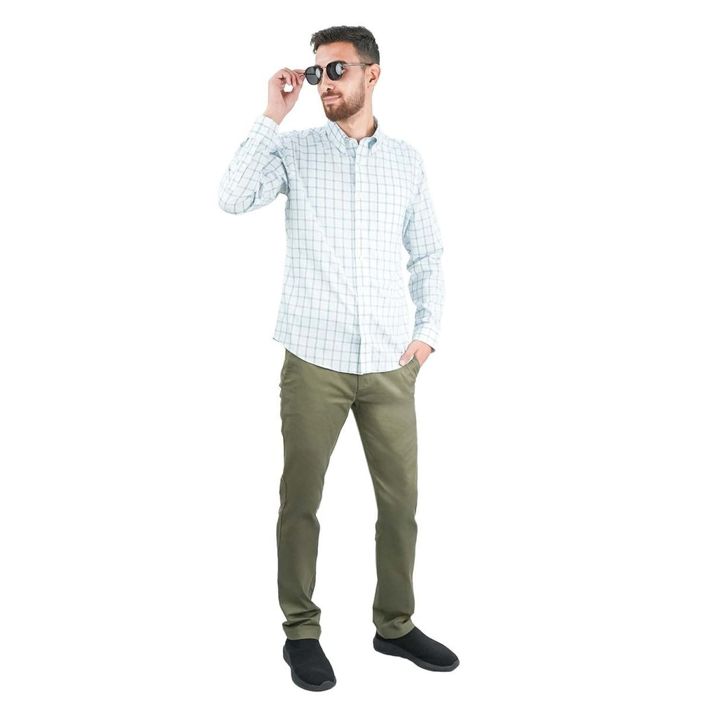 Men's Wrinkle - Free Long Sleeve Cotton Oxford Shirt S - Shop Giordano