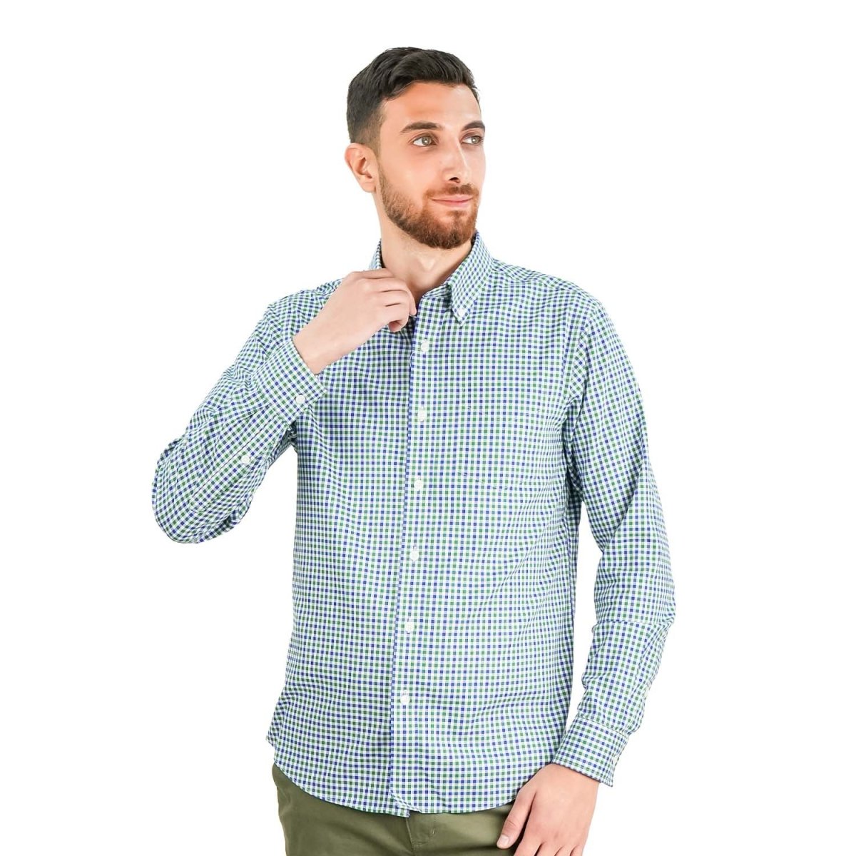 Men's Wrinkle - Free Long Sleeve Cotton Oxford Shirt - Giordano