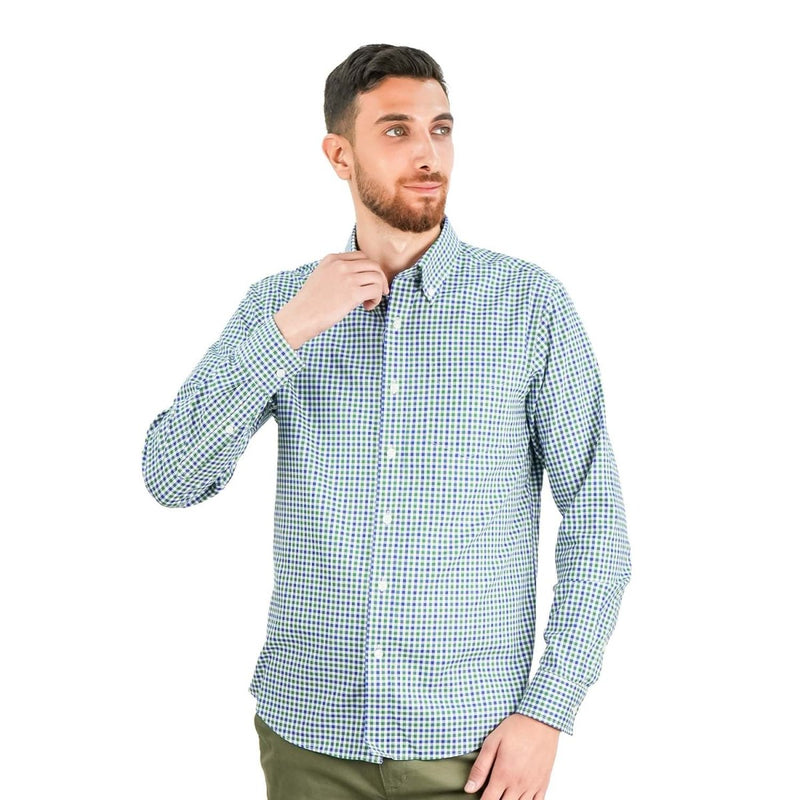 Men's Wrinkle - Free Long Sleeve Cotton Oxford Shirt S - Shop Giordano