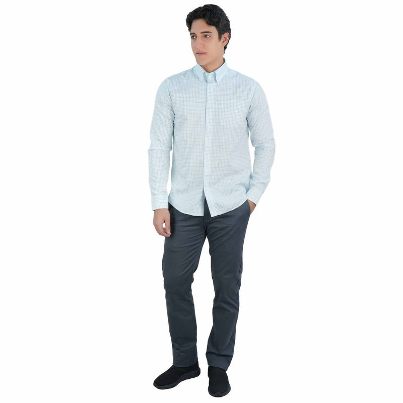 Men's Wrinkle - Free Long Sleeve Cotton Oxford Shirt S - Shop Giordano