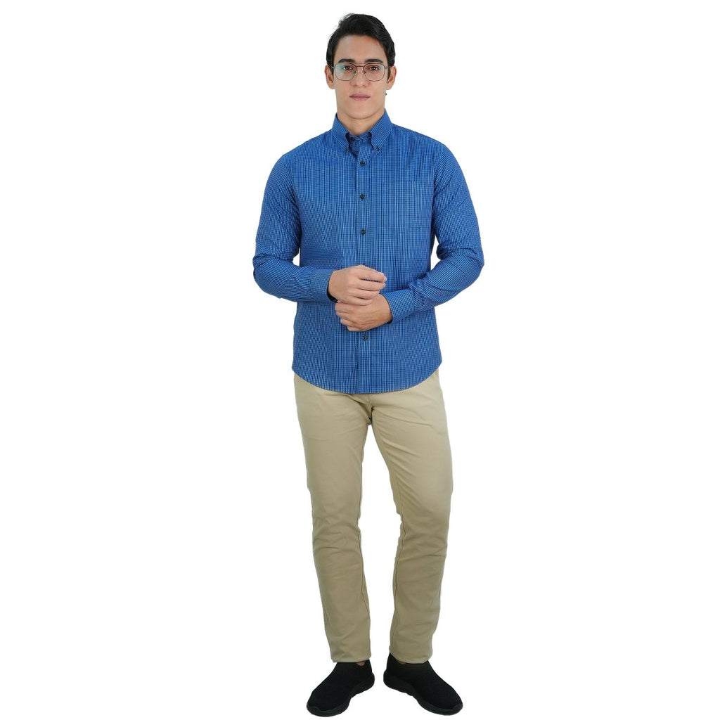 Men's Wrinkle - Free Long Sleeve Cotton Oxford Shirt S - Shop Giordano