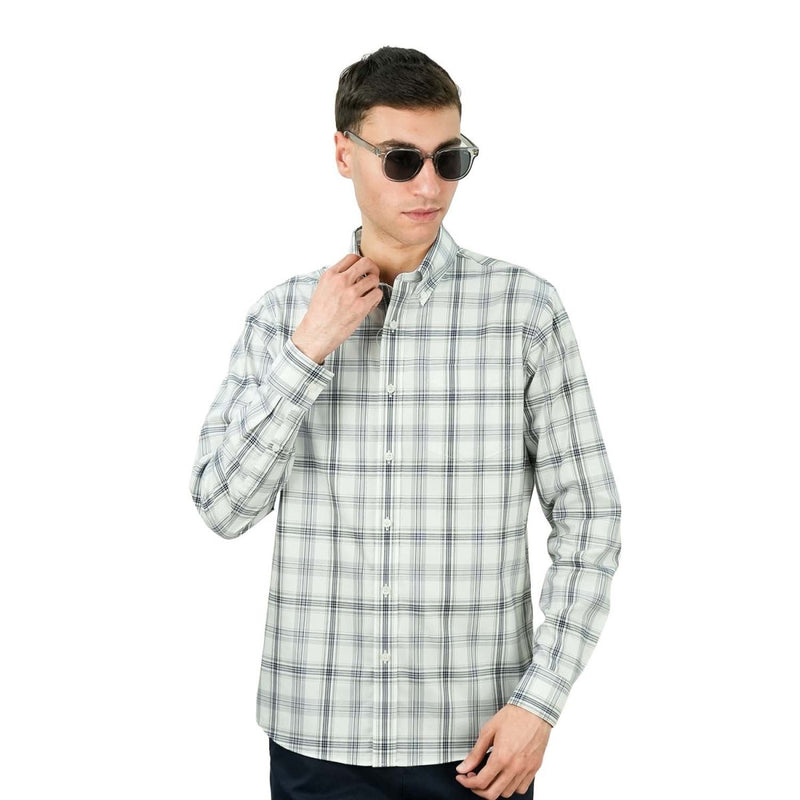 Giordano Men's Wrinkle-Free Long Sleeve Cotton Oxford Shirt - Premium Shirts