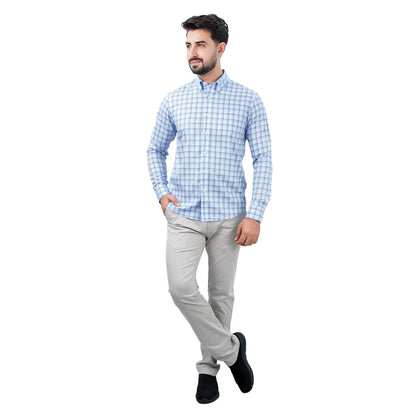 Men's Wrinkle - Free Long Sleeve Cotton Oxford Shirt - Giordano