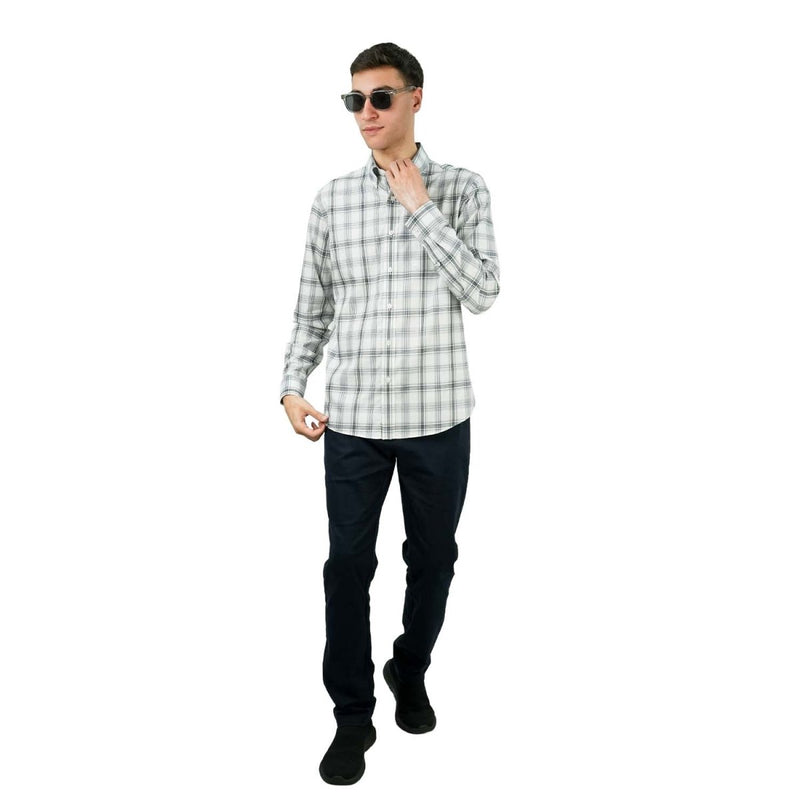 Giordano Men's Wrinkle-Free Long Sleeve Cotton Oxford Shirt - Premium Shirts