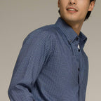 Giordano Men's Wrinkle-Free Long Sleeve Cotton Oxford Shirt - Premium Shirts