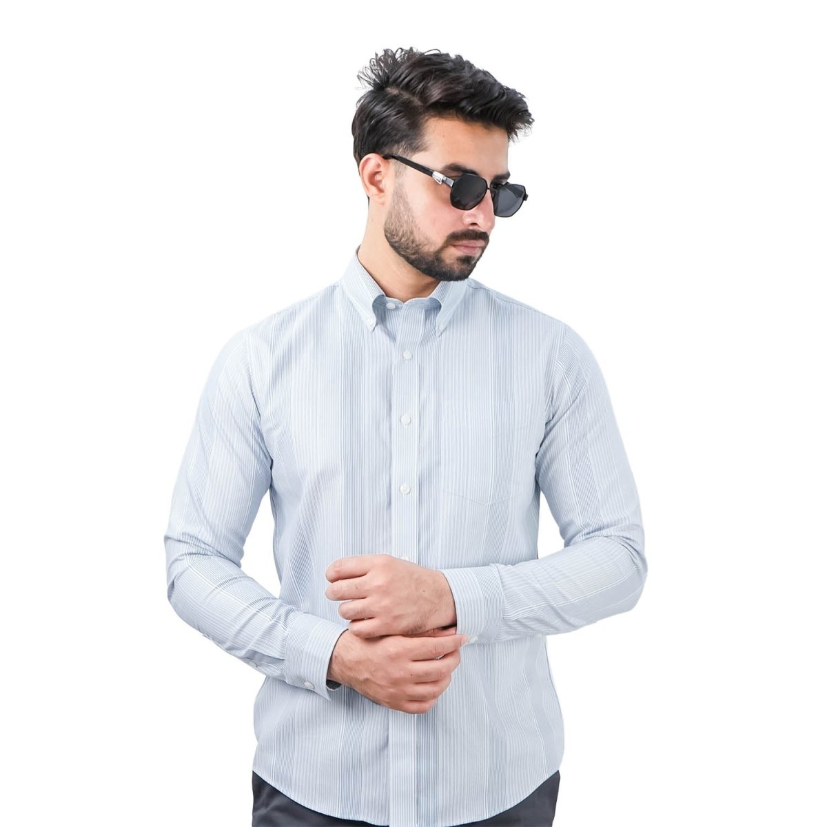 Men's Wrinkle - Free Long Sleeve Cotton Oxford Shirt - Giordano