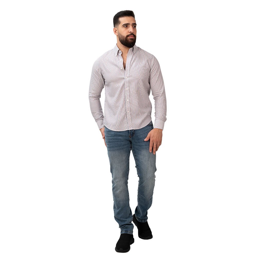 Men's Wrinkle - Free Long Sleeve Cotton Oxford Shirt S - Shop Giordano