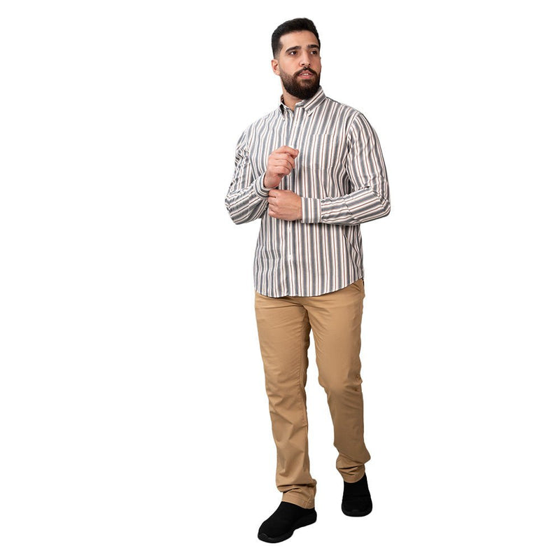 Men's Wrinkle - Free Long Sleeve Cotton Oxford Shirt S - Shop Giordano