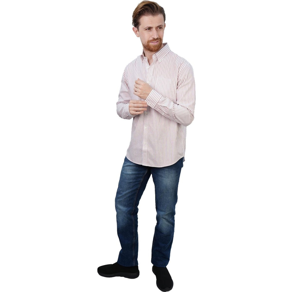 Men's Wrinkle - Free Long Sleeve Cotton Oxford Shirt S - Shop Giordano