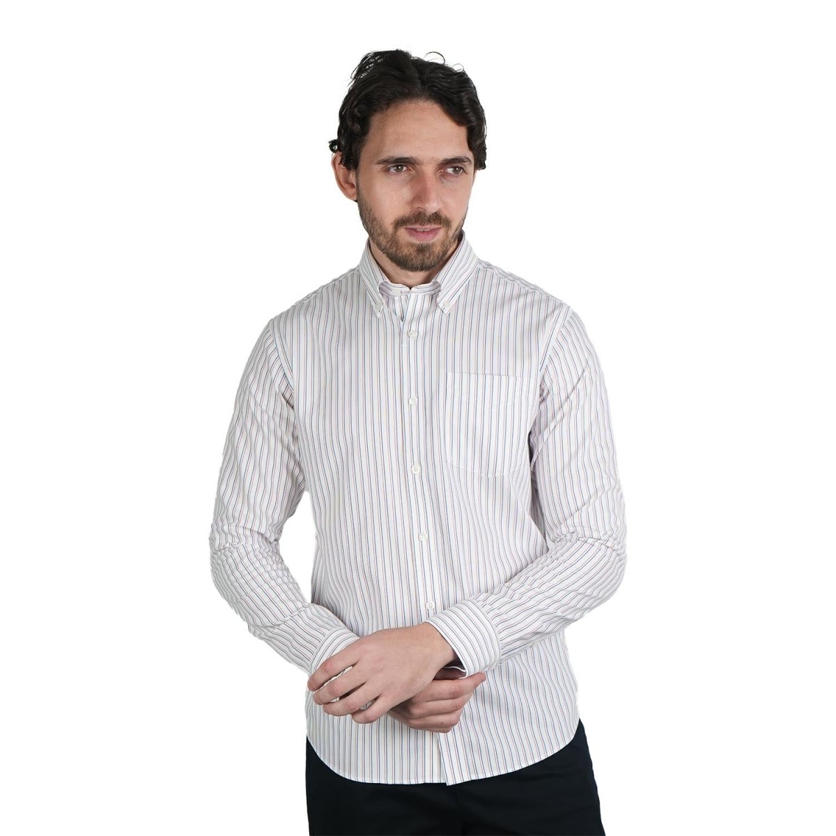 Men's Wrinkle - Free Long Sleeve Cotton Oxford Shirt S - Shop Giordano