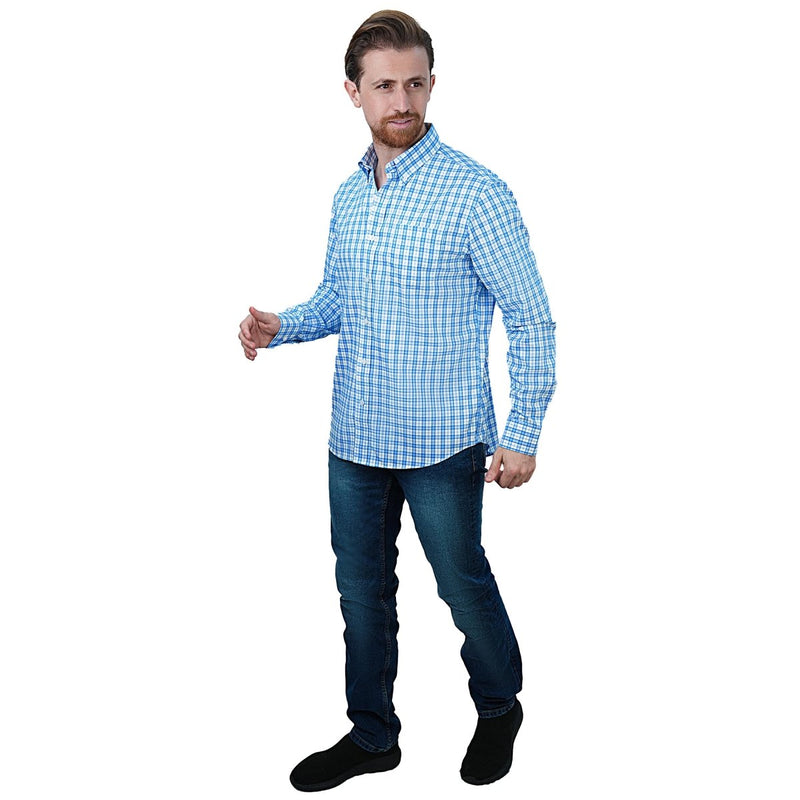 Giordano Men's Wrinkle - Free Long Sleeve Cotton Oxford Shirt - first_variant_option_2 Premium Shirts for Giordano