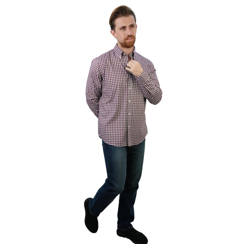 Giordano Men's Wrinkle - Free Long Sleeve Cotton Oxford Shirt - first_variant_option_2 Premium Shirts for Giordano