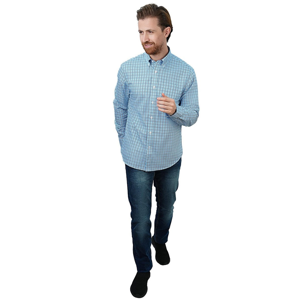 Men's Wrinkle - Free Long Sleeve Cotton Oxford Shirt S - Shop Giordano